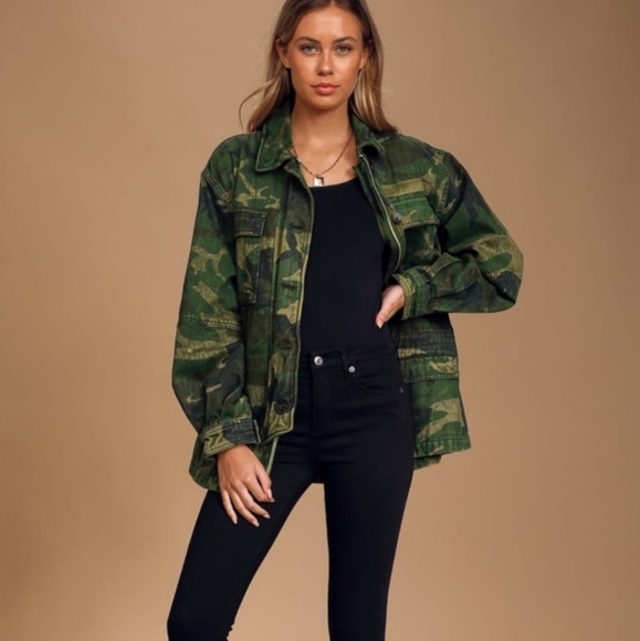 Seize The Day Camo Military Jacket 
